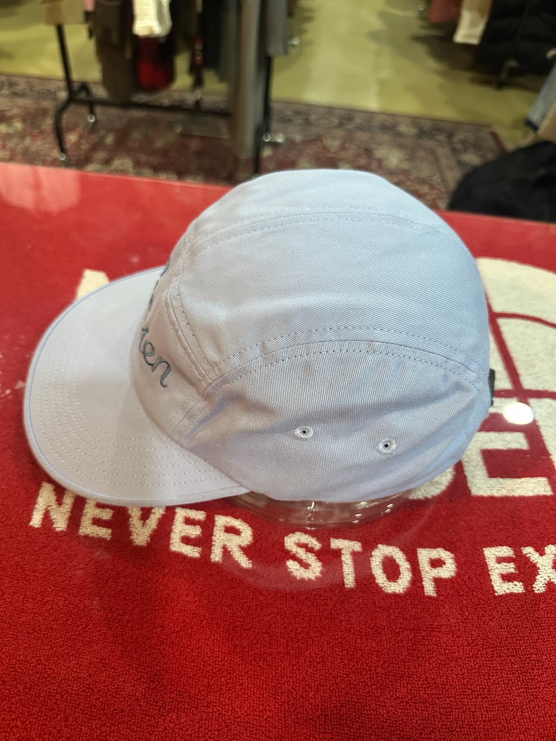 메종키츠네 캠프캡 블루 상품이미지4