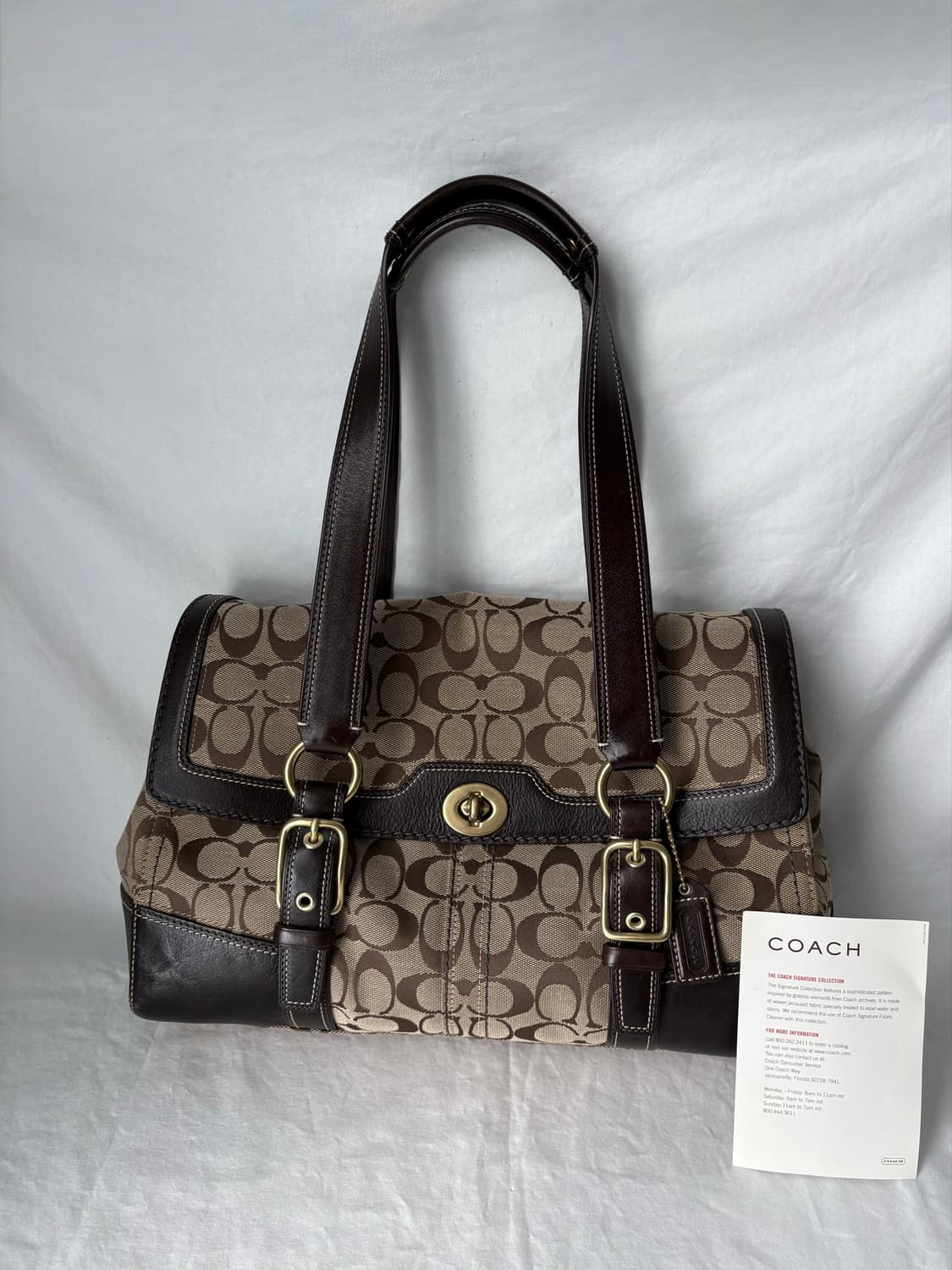 Coach classic brown shoulder bag 상품이미지1