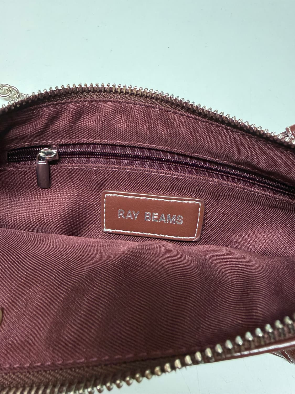 레이빔즈 버건디 숄더백 상품이미지3