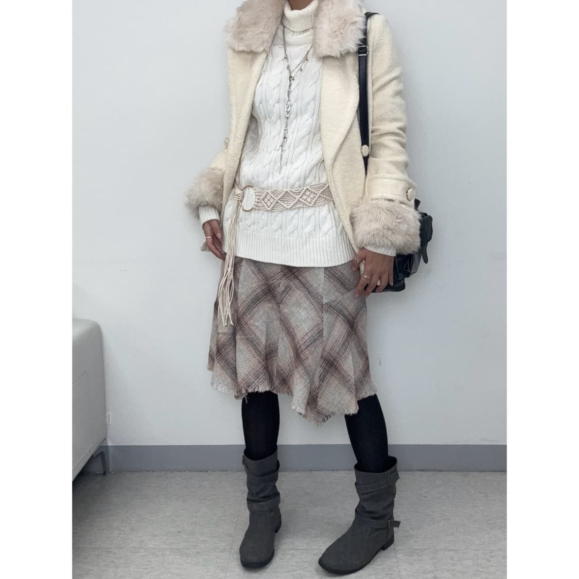 빈티지 아이보리 니트 상품이미지4