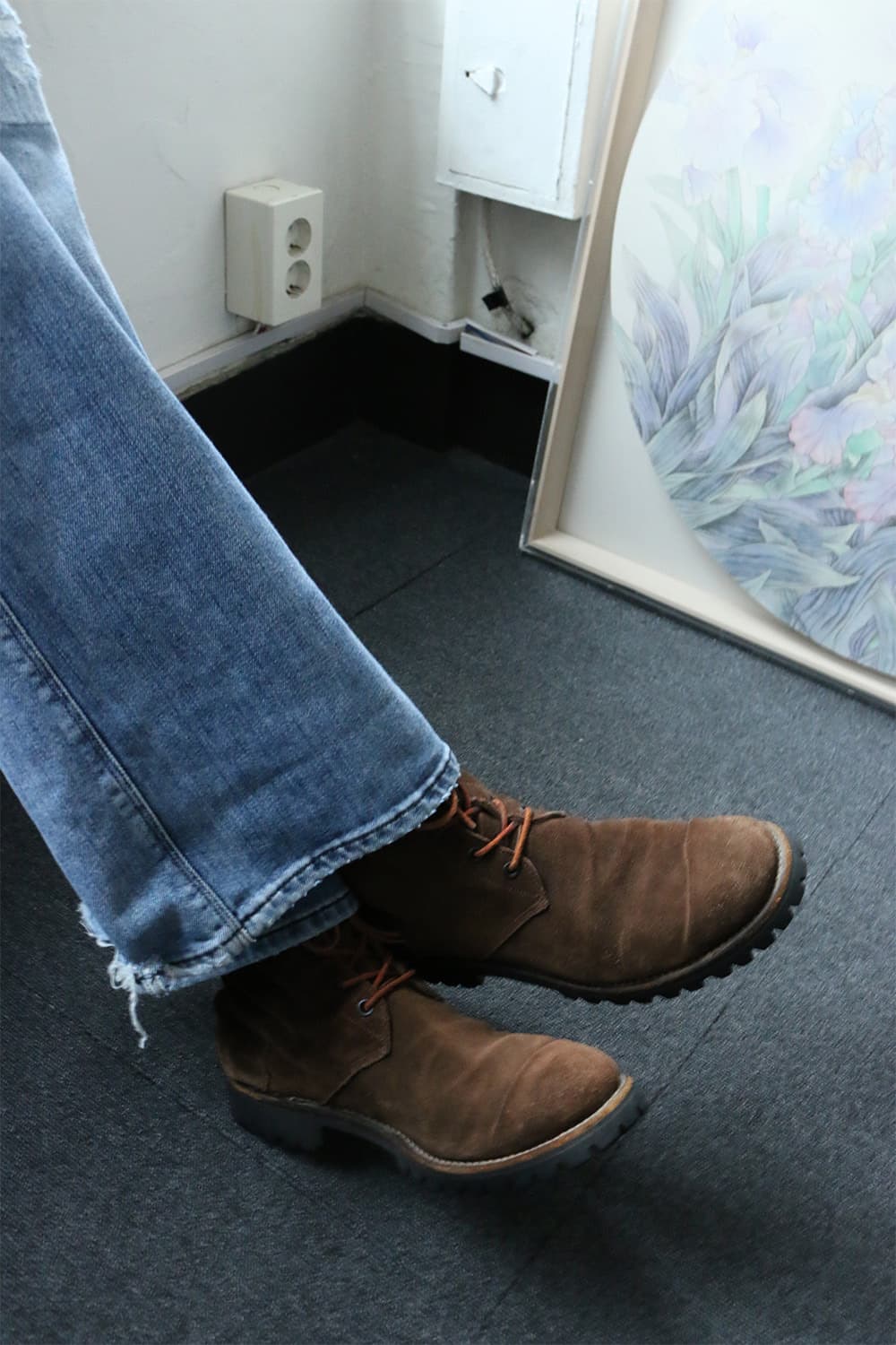 빈티지 스웨이드 컴뱃 부츠  상품이미지4