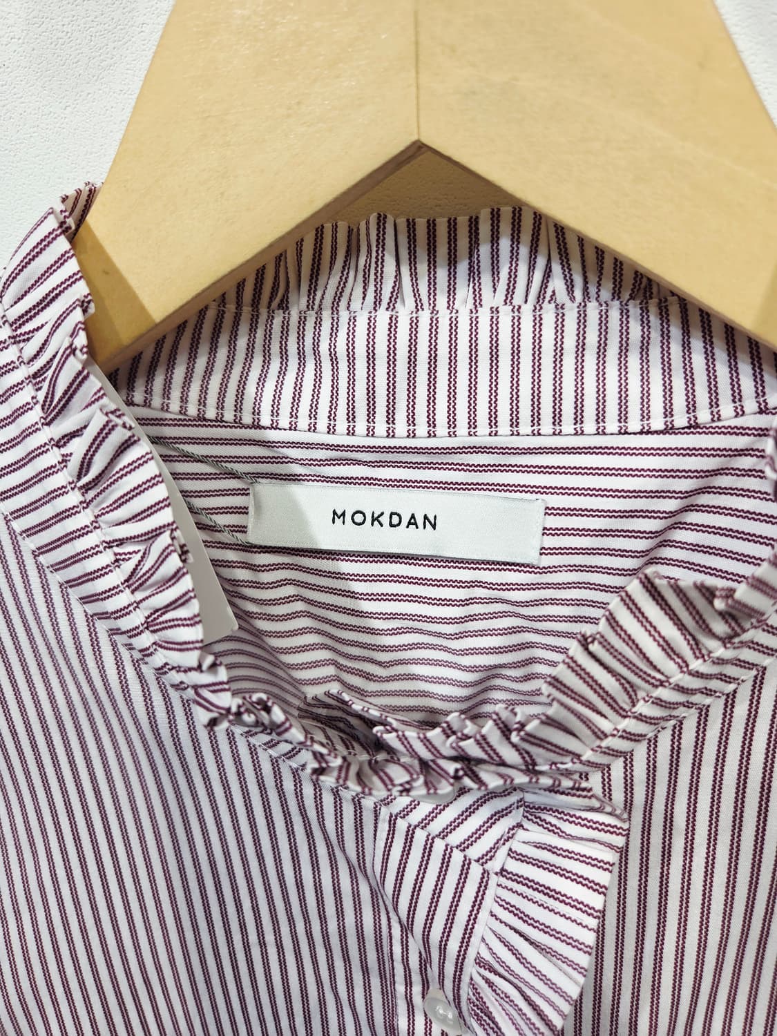 MOKDAN. 여자 스프라이트 와인 프릴 셔츠_호칭2 상품이미지5