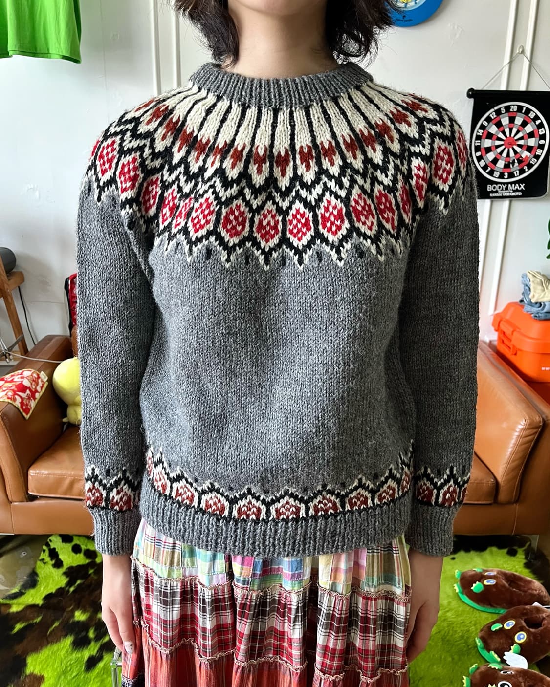 Native Indian Patten Old Heavy Wool Knit 상품이미지2