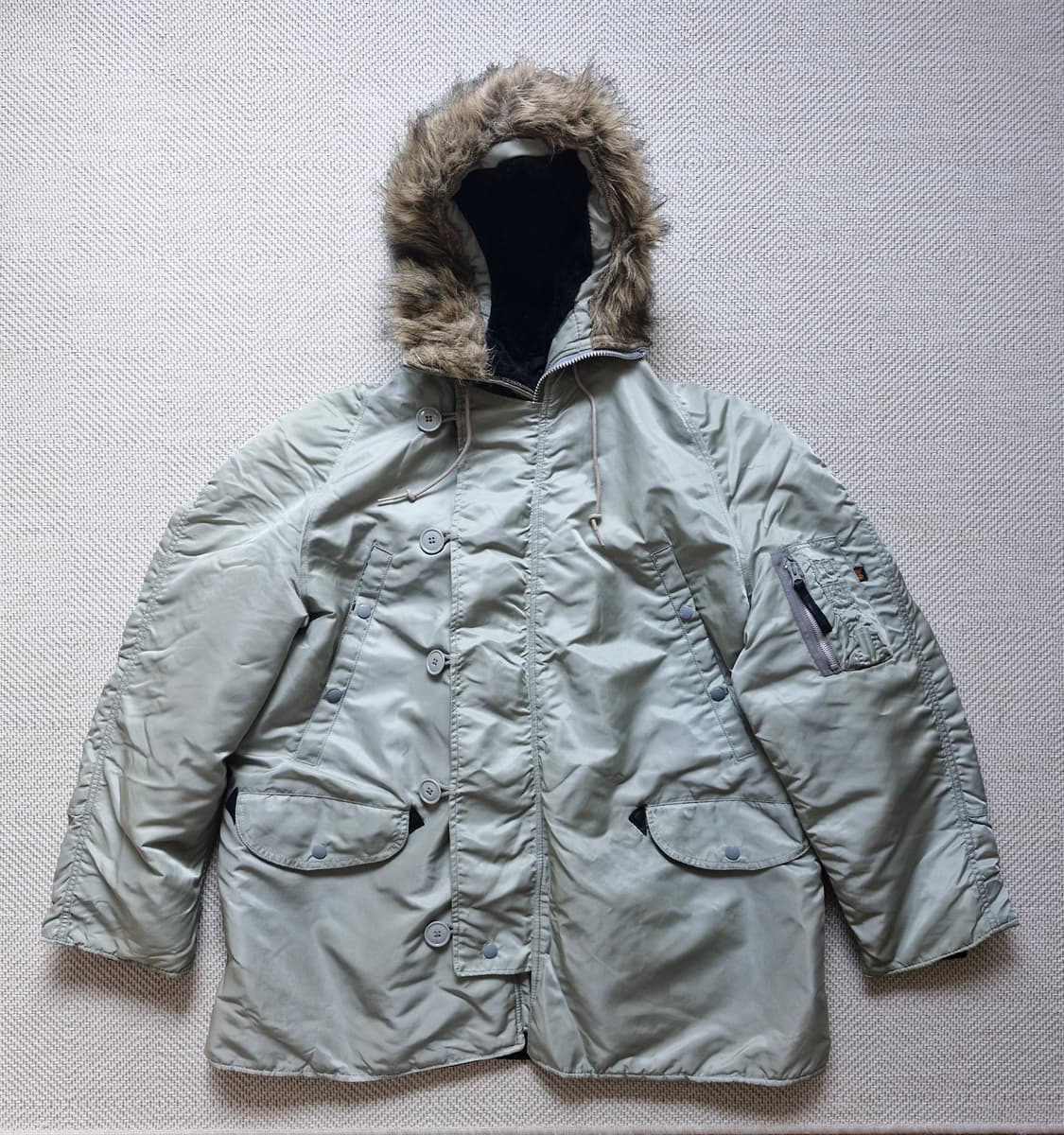 90's 알파인더스트리 N-3B 세이지그린 L 상품이미지1