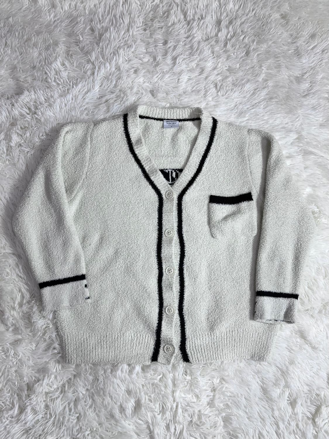 쥬시꾸띄르 크림 빅로고 테리 가디건  상품이미지4