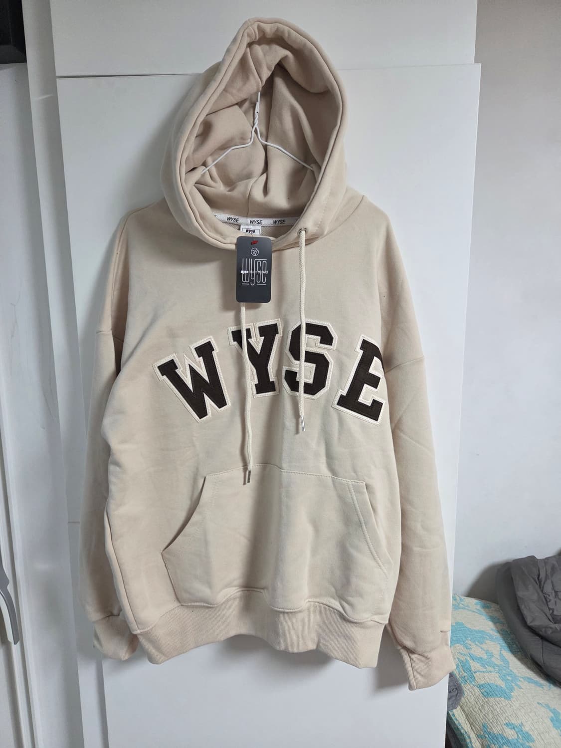 WYSE 후드티 프리사이즈 베이지 새상품 상품이미지1