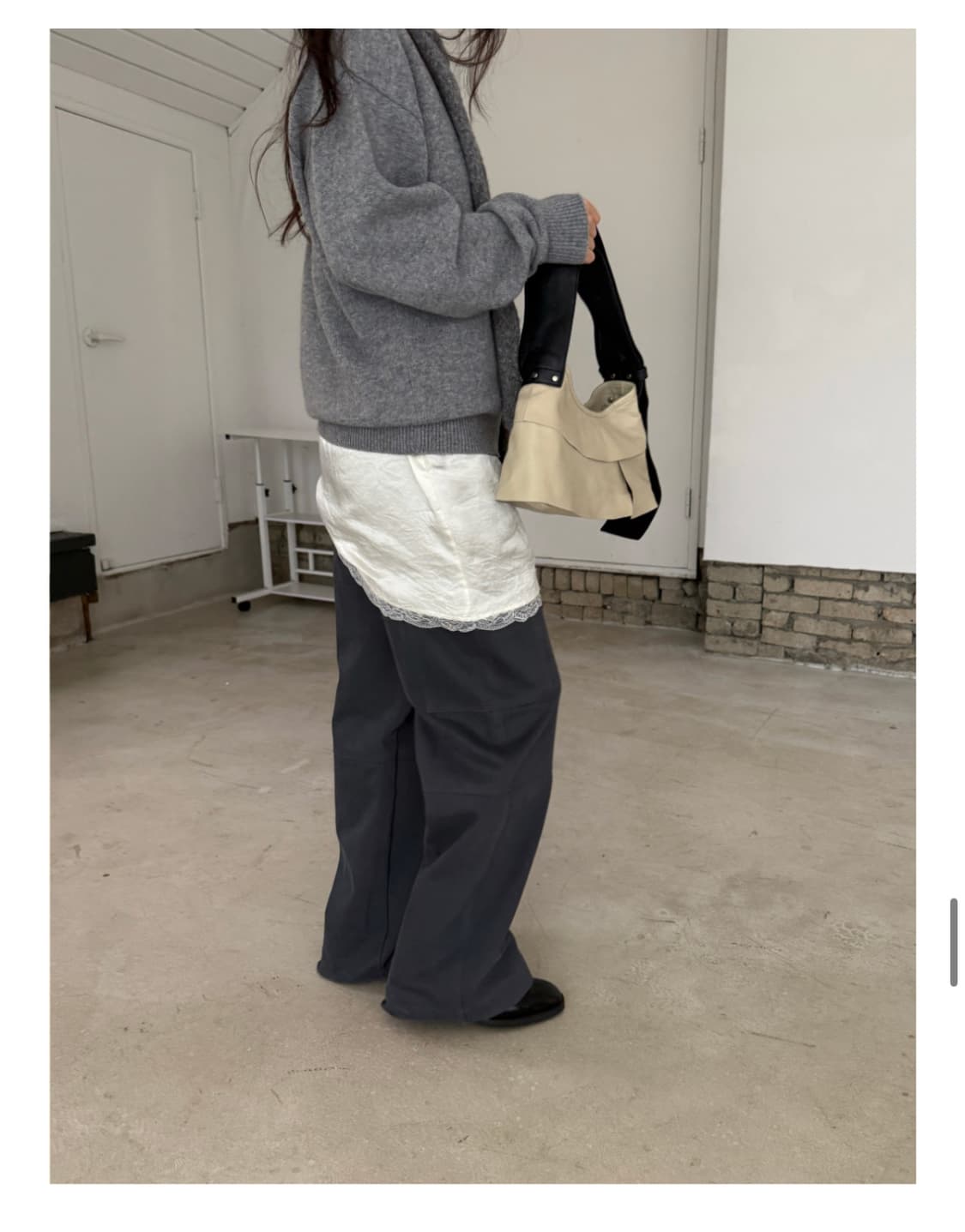 ARCHITECT 와이드 카고 팬츠 (네이비) 상품이미지5