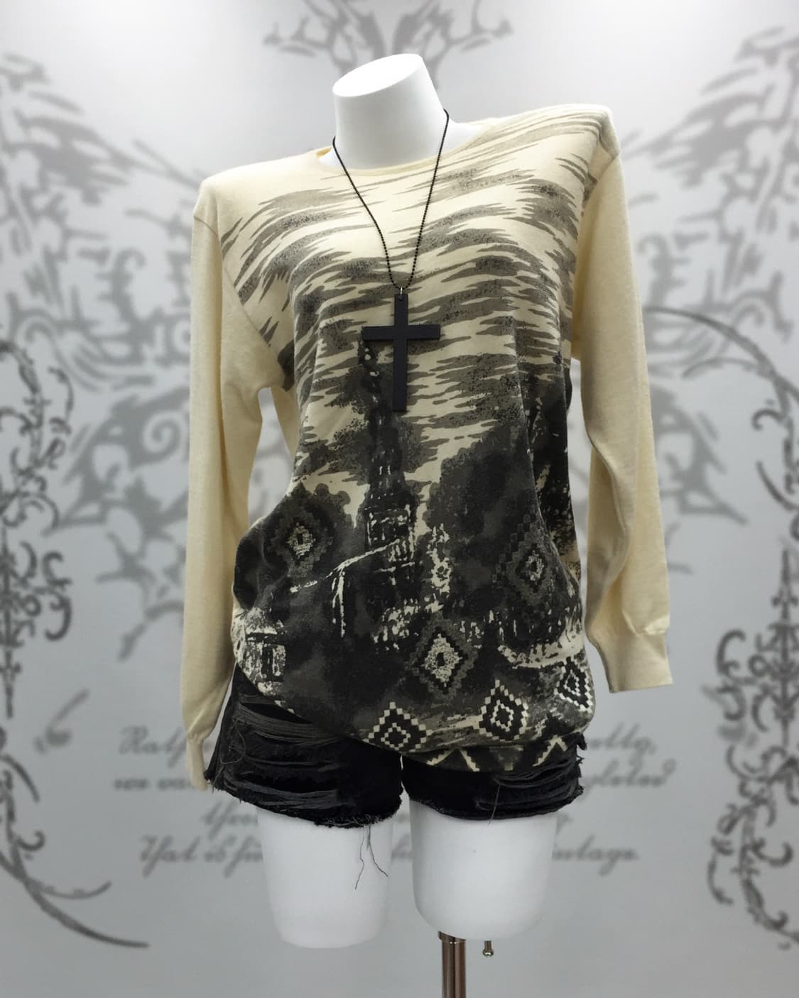 Ethnic pattern knit 상품이미지1