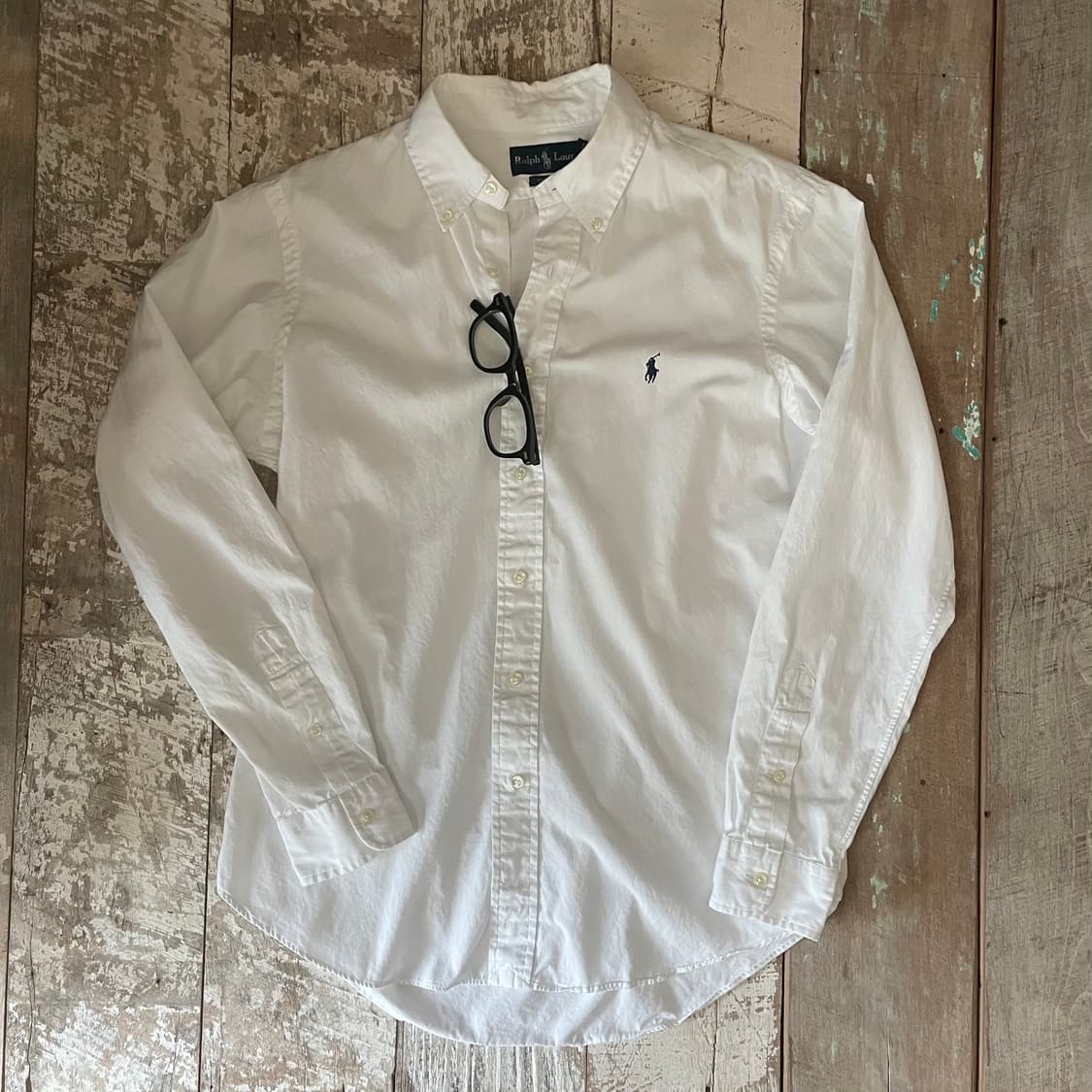 폴로 랄프로렌 화이트 커스텀핏 셔츠 상품이미지1