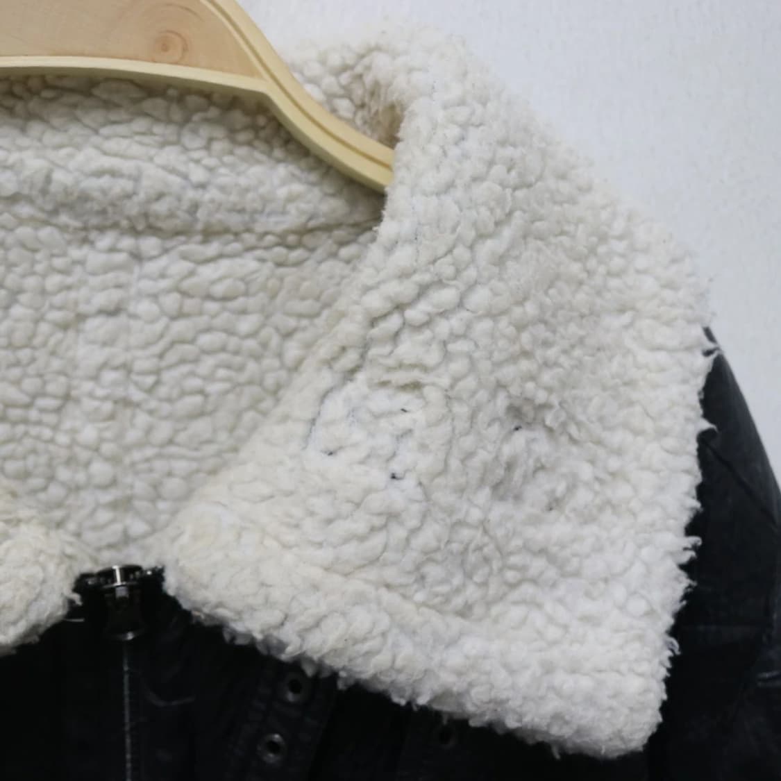 CHICO 양털 하이넥 합성 가죽 자켓 62307 상품이미지8