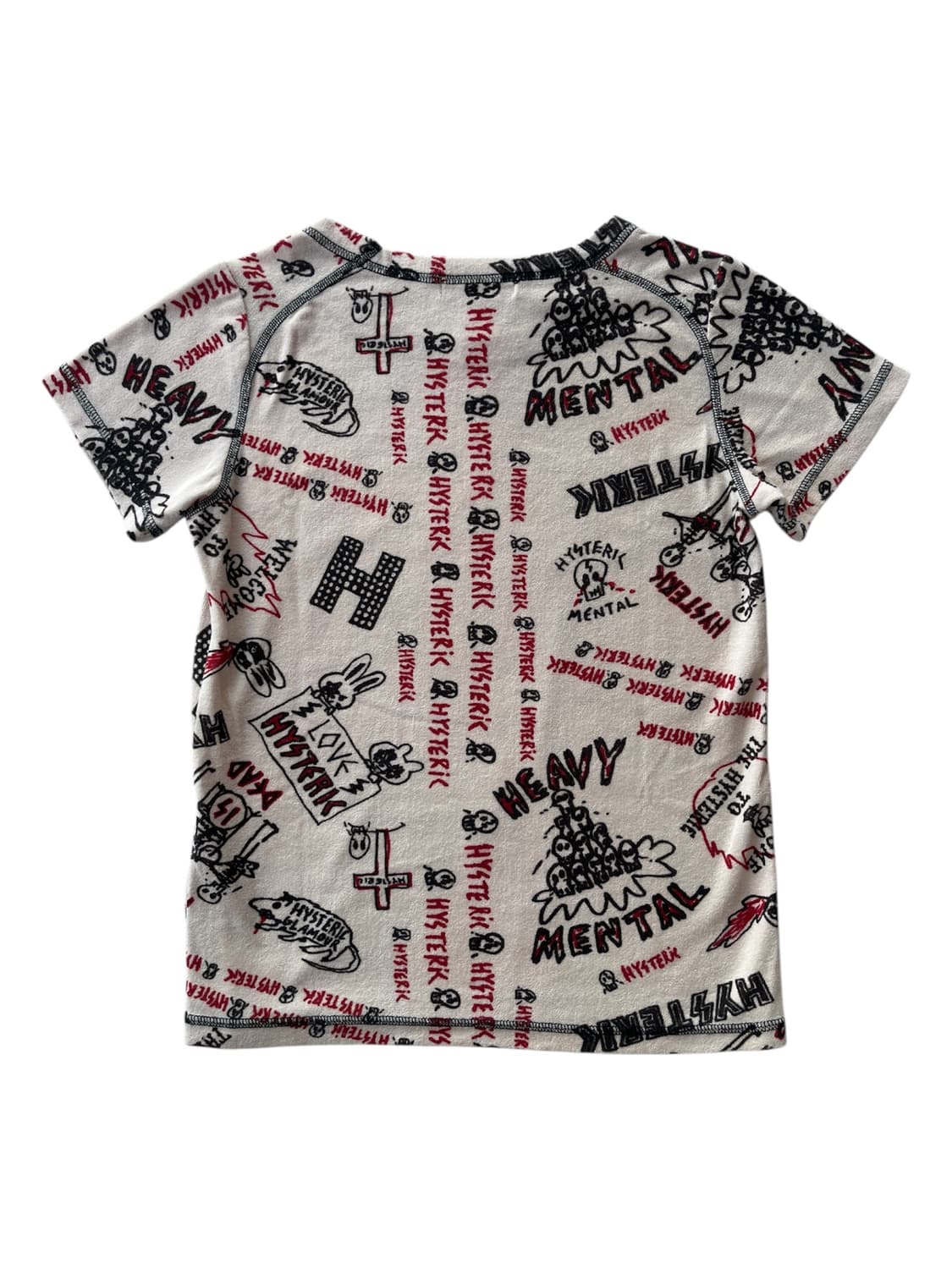 히스테릭 글래머 90s 아카이브 올오버 그래픽 테리 반팔 티셔츠 상품이미지2
