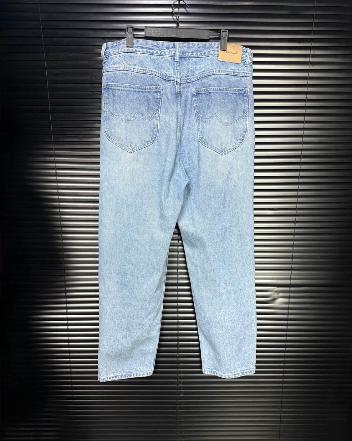 커버낫 레귤러핏 연청 데님 워싱 워크 팬츠 XL 35 36 빅사이즈 큰옷 상품이미지4