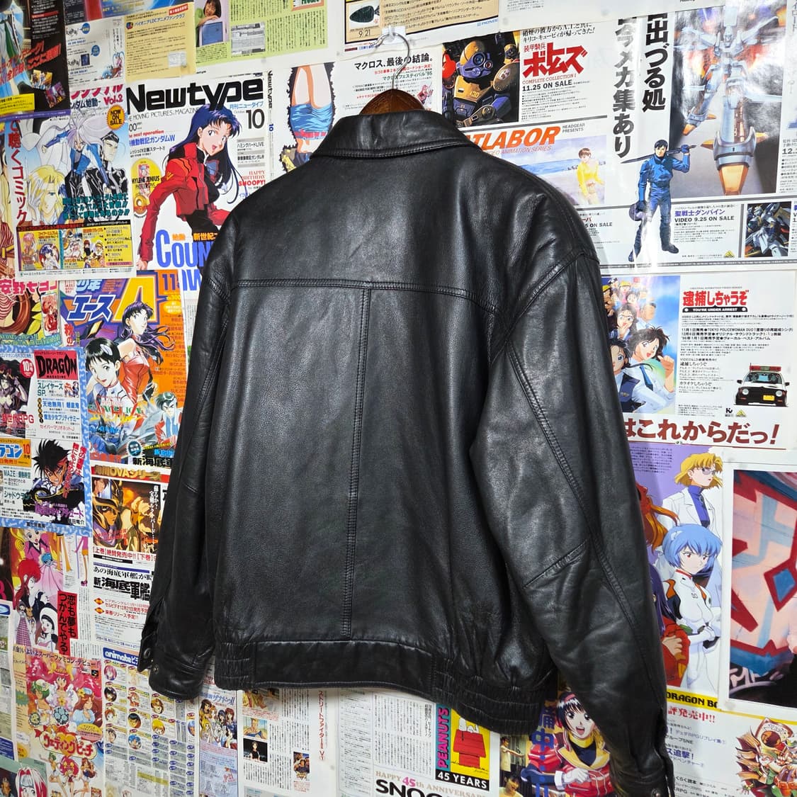 빈티지 버튼 누빔 양가죽 블랙 봄버 자켓 상품이미지6