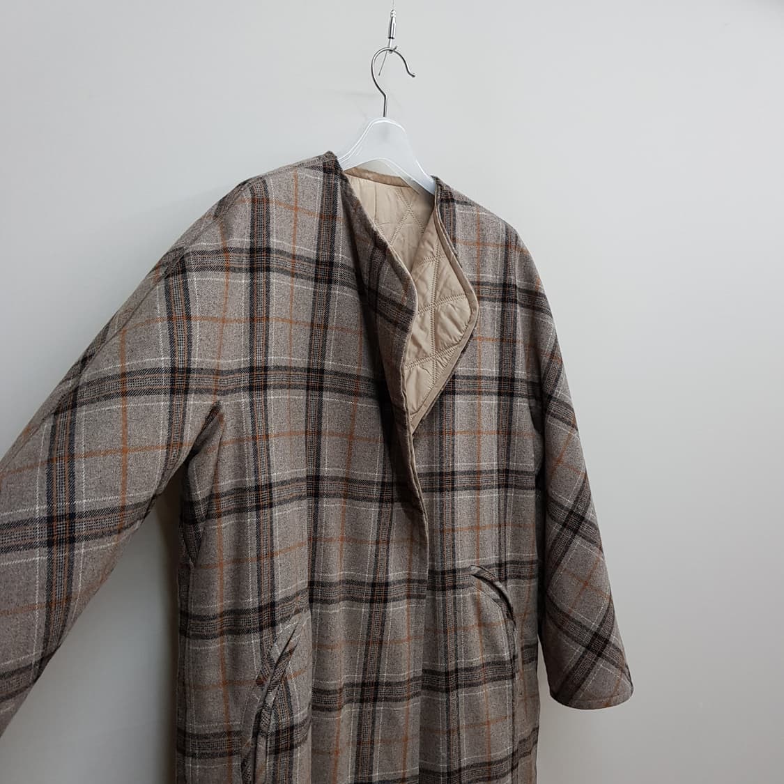 한섬 시스템 리버시블 패딩코트 82-94-160사이즈 상품이미지5