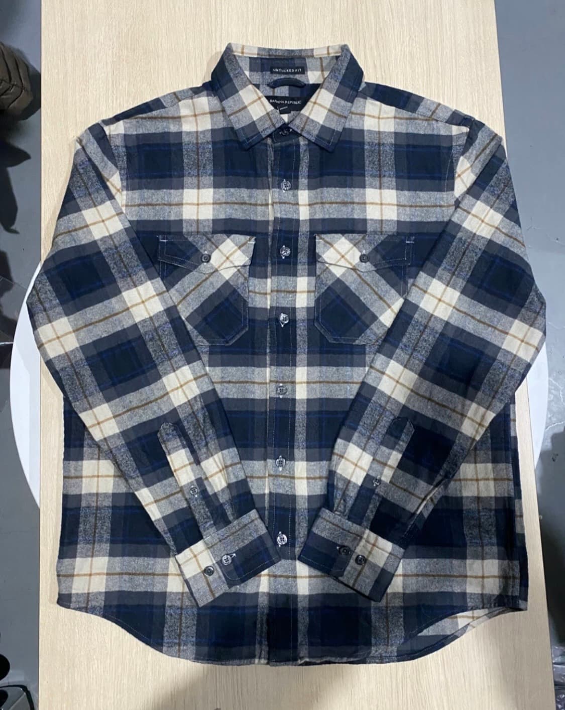 바나나리퍼블릭 플라넬 셔츠 남방 L 상품이미지1