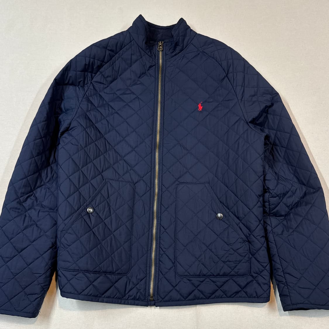 M) 폴로 랄프로렌 클래식 다이아몬드 네이비 퀼팅 자켓 상품이미지2