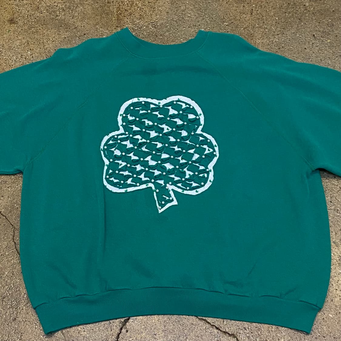 Made in USA 미국 빈티지 클로버 맨투맨 상품이미지4