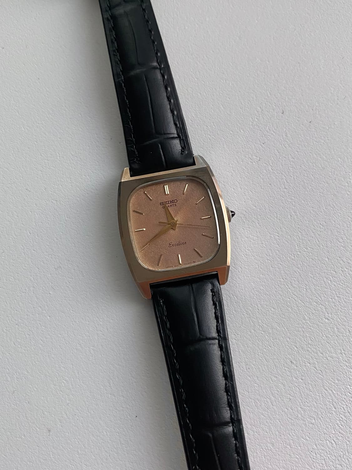 Seiko 스퀘어 쿼츠 엑셀린 로즈골드 상품이미지3