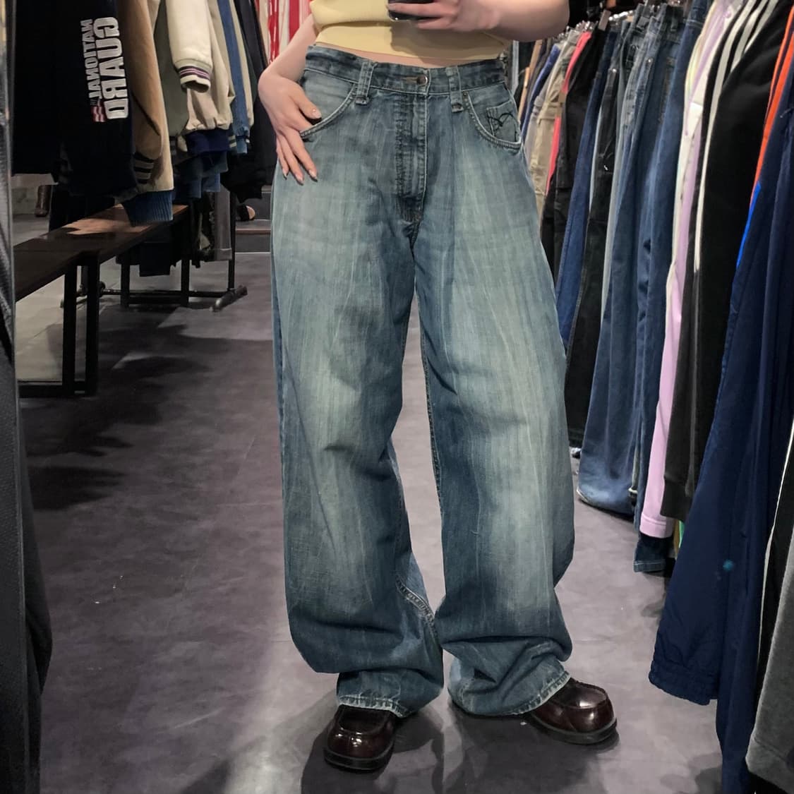 [IM] Vtg 빈티지 데님 팬츠 중청 상품이미지4