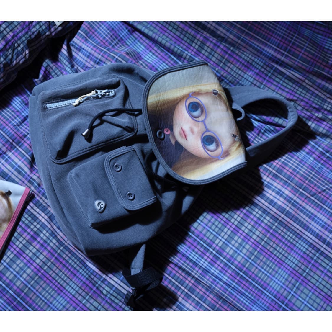 코이세이오 브라이스 피그먼트 백팩 차콜 블라이스 상품이미지3