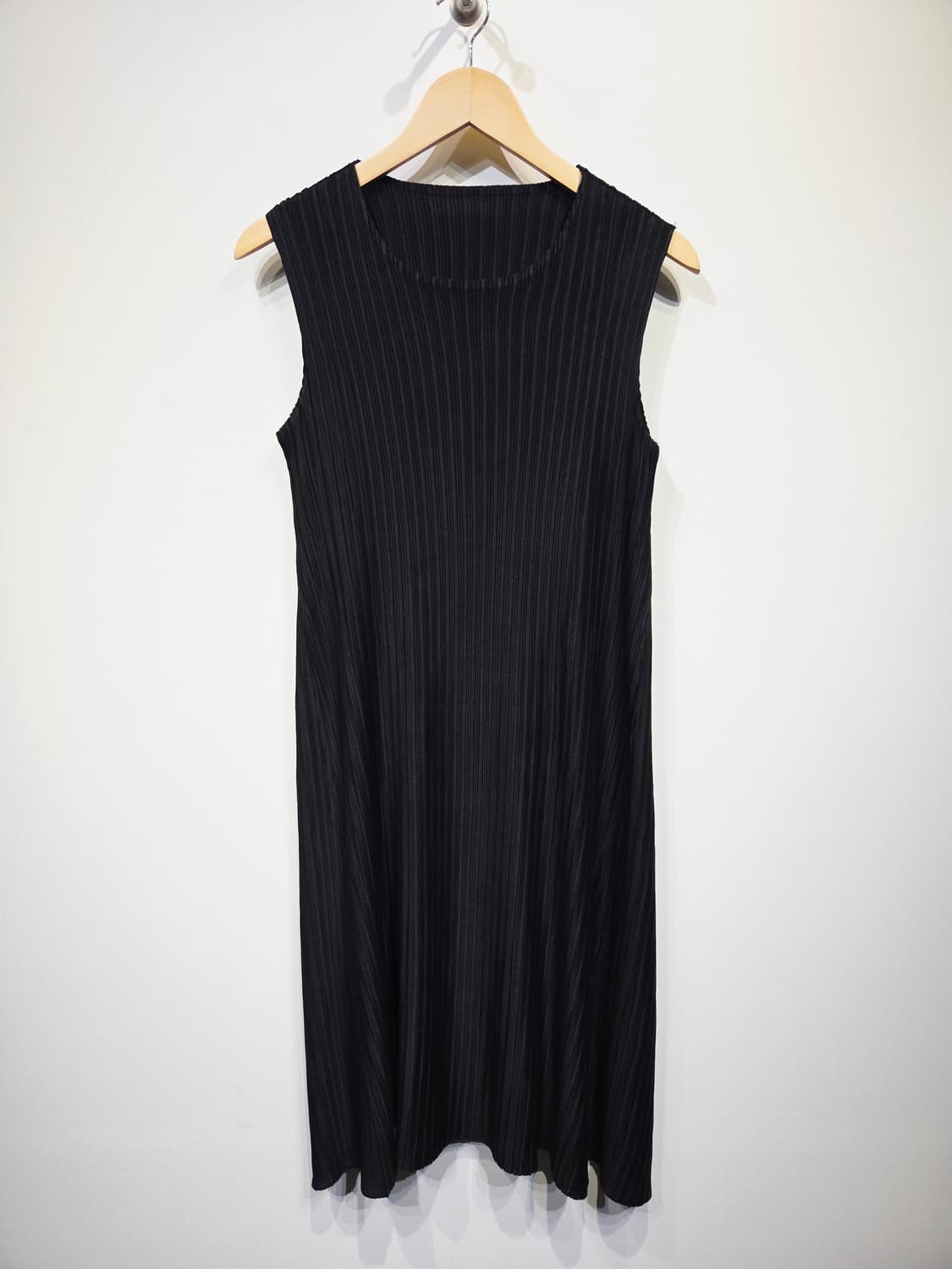 Pleatsme 플리츠미 블랙 주름 민소매 원피스 상품이미지2