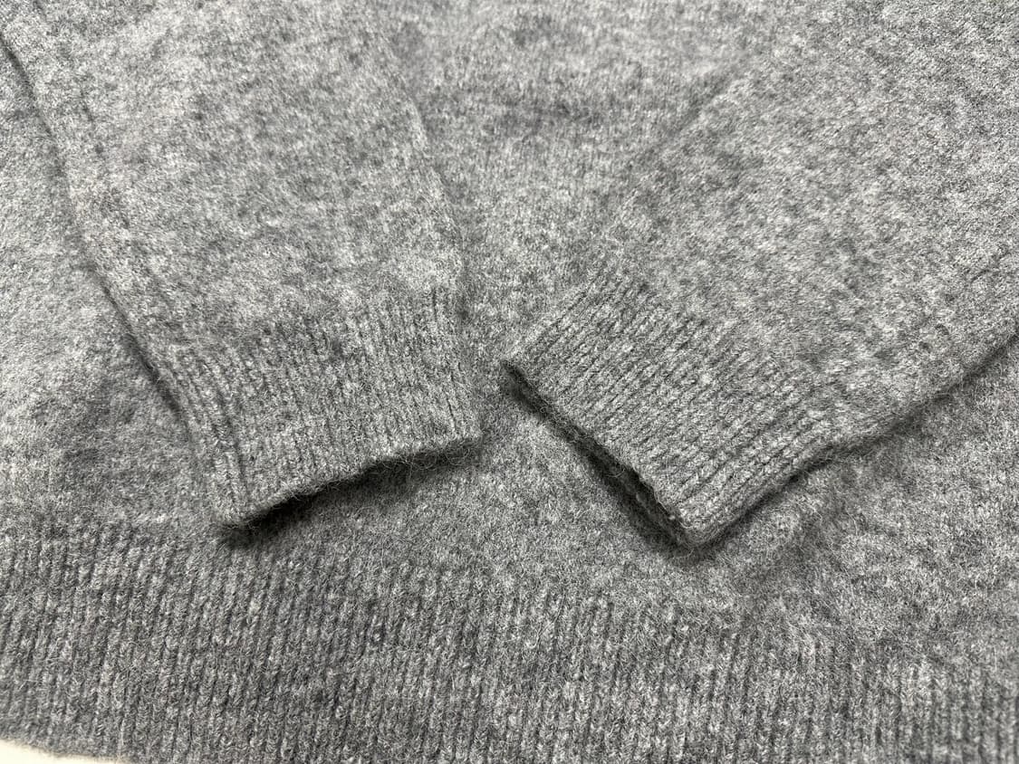 포터리 베이비알파카 브이넥니트 차콜그레이 3사이즈 상품이미지3