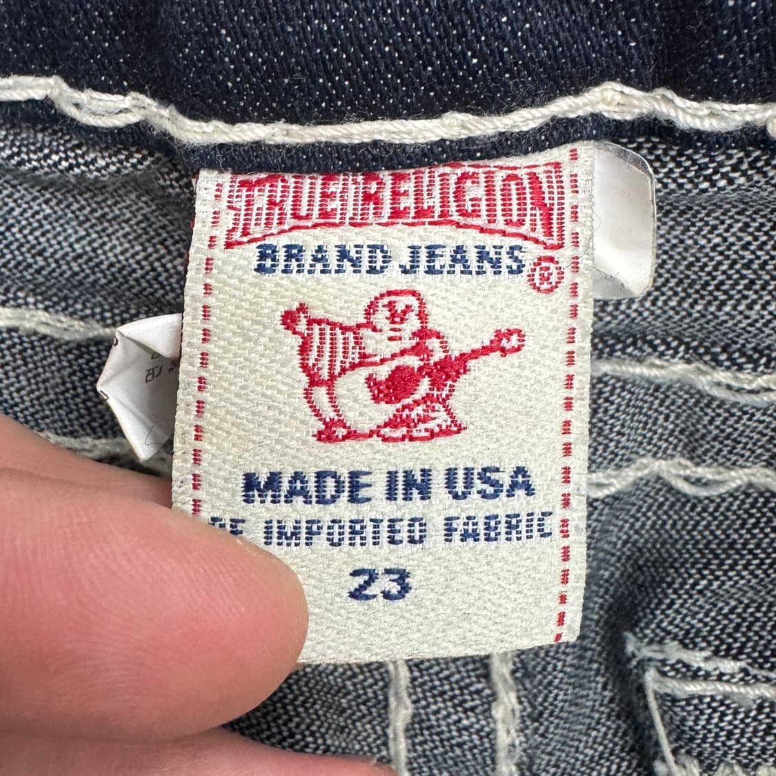 트루릴리전 Y2K 빌리슈퍼티 스티치 블랙 데님팬츠 상품이미지7