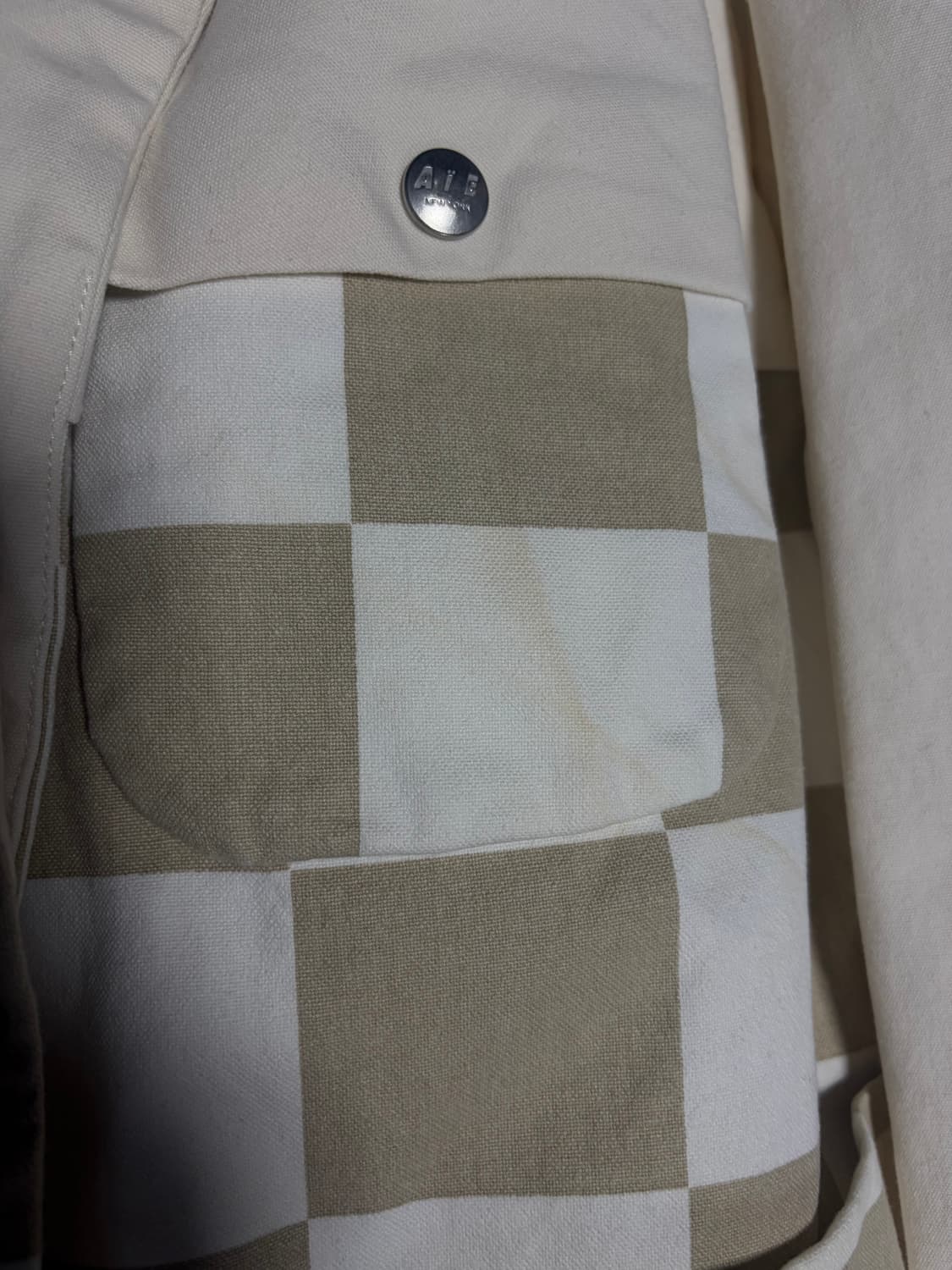 AIE 체커 아이보리 자켓 (XL) 상품이미지5