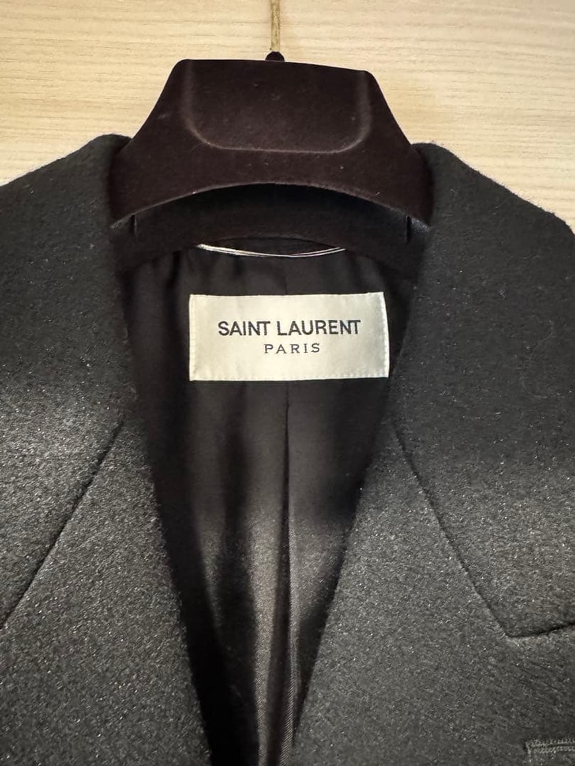 [라이즈 원빈님 착용] 생로랑 23ss 피크드 라펠 더블 브레스티드 코트 상품이미지7