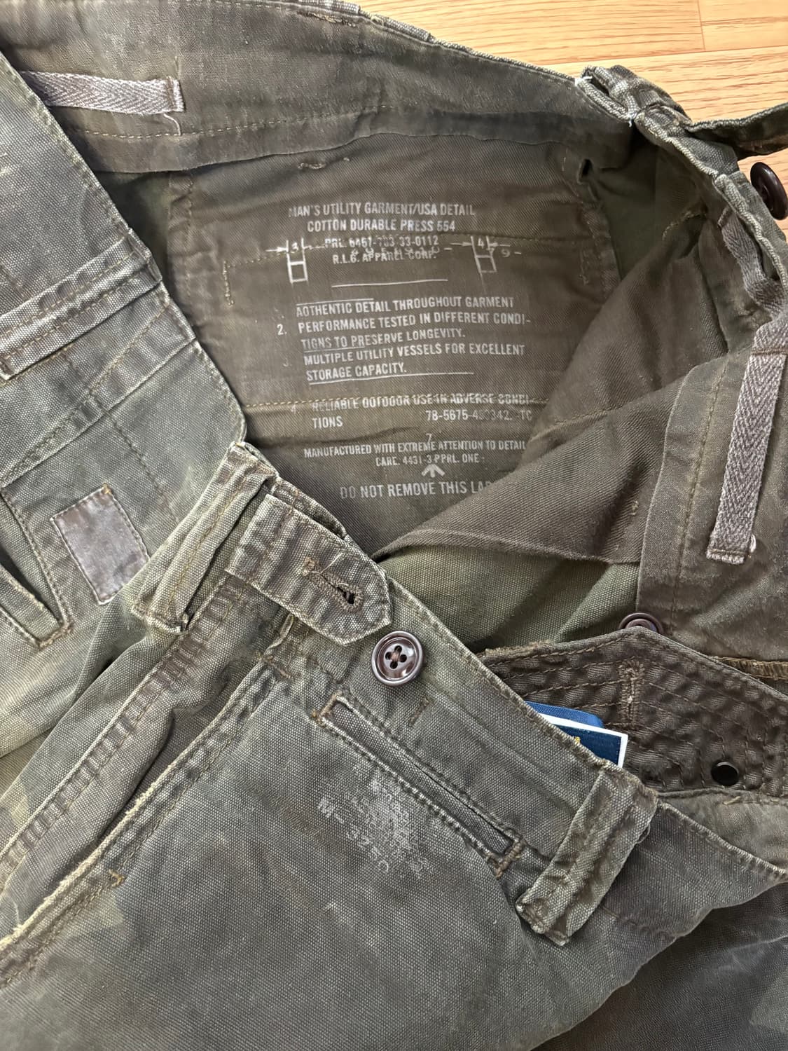 랄프로렌 APPAREL CORP 폴로 유틸리티 카모 팬츠 상품이미지5