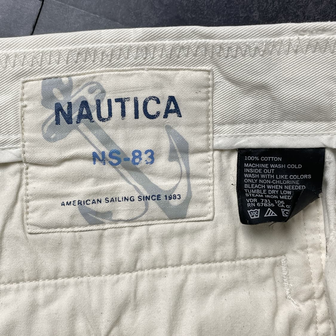 NAUTICA 노티카 아이보리 치노 하프팬츠 A01219 상품이미지10