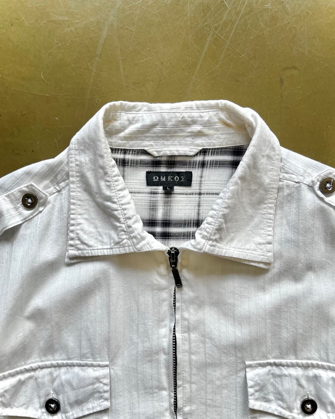 90-00s ΩMKOS Japan Double Neck Zip-up JK 상품이미지4