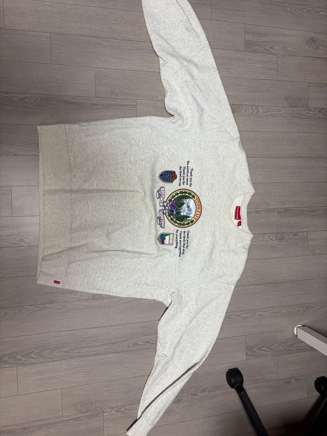 슈프림 19fw 마운틴 크루넥 맨투맨 애쉬그레이 xl 상품이미지1