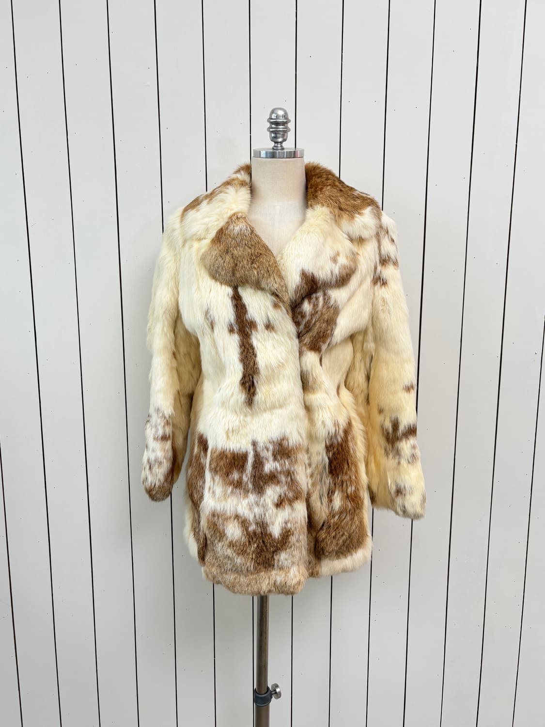 내츄럴 브라운 쉐이드 래빗 퍼 상품이미지2