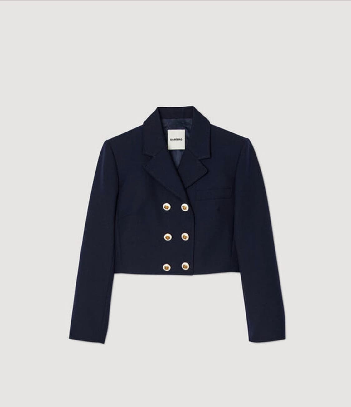 산드로 24SS 네이비 더블 브레스티 상품이미지1