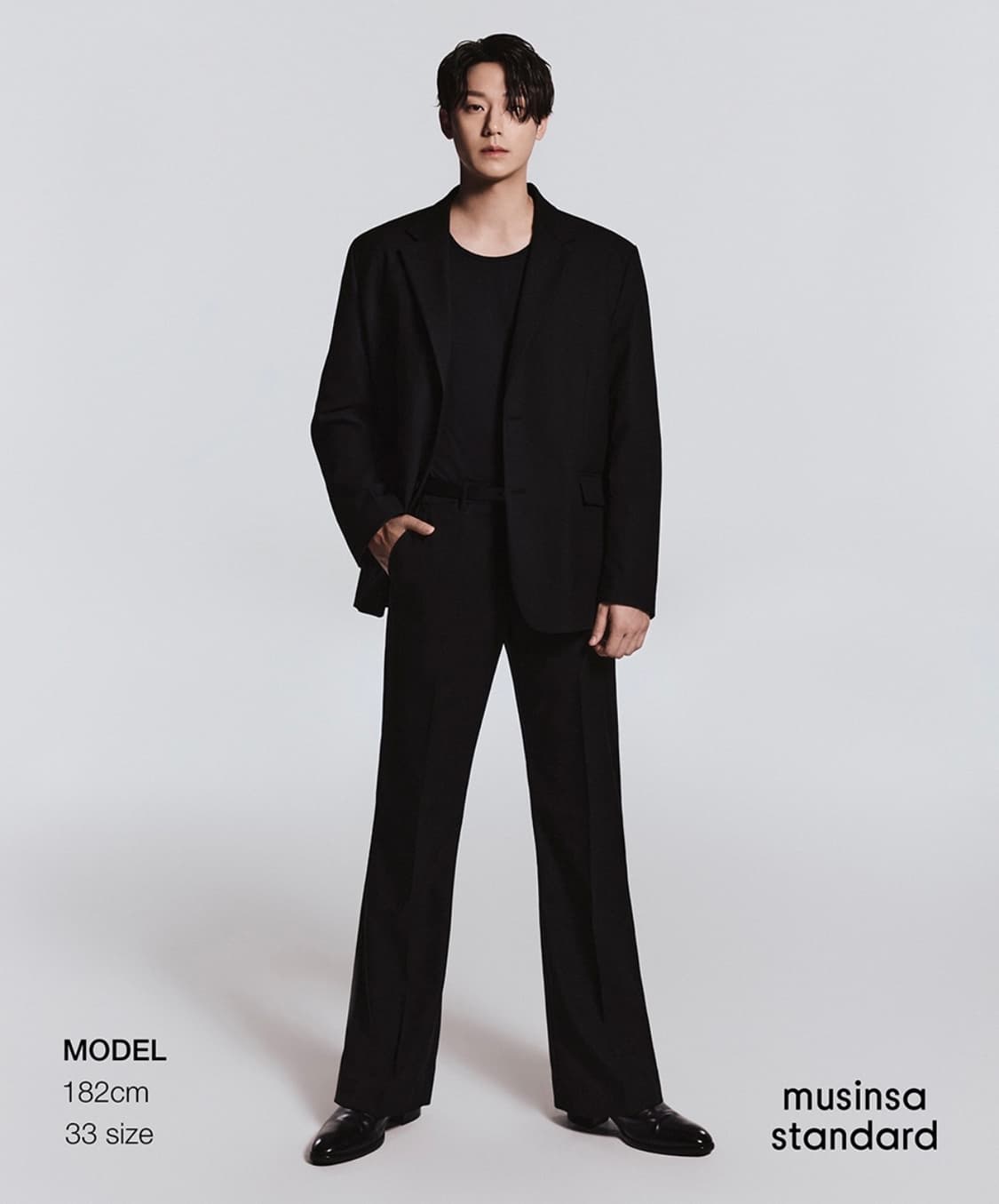 무신사스탠다드 휩코드 플레어 히든 밴딩 슬랙스 상품이미지1