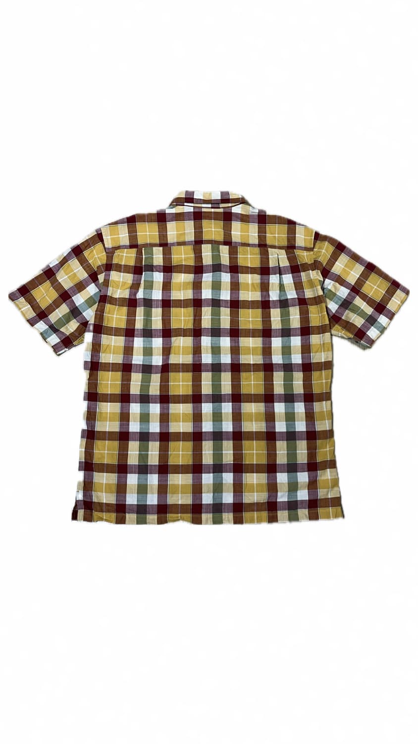 Uniqlo 오렌지 옐로우 체크 반팔 셔츠  상품이미지2