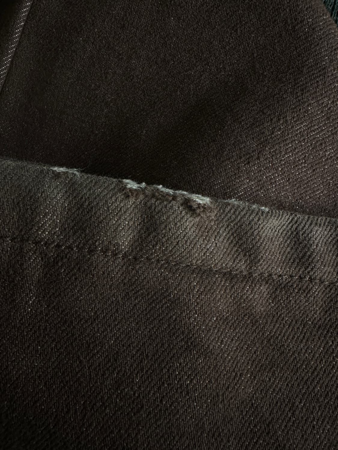 문달 moondal Grain Denim in Brown 상품이미지4