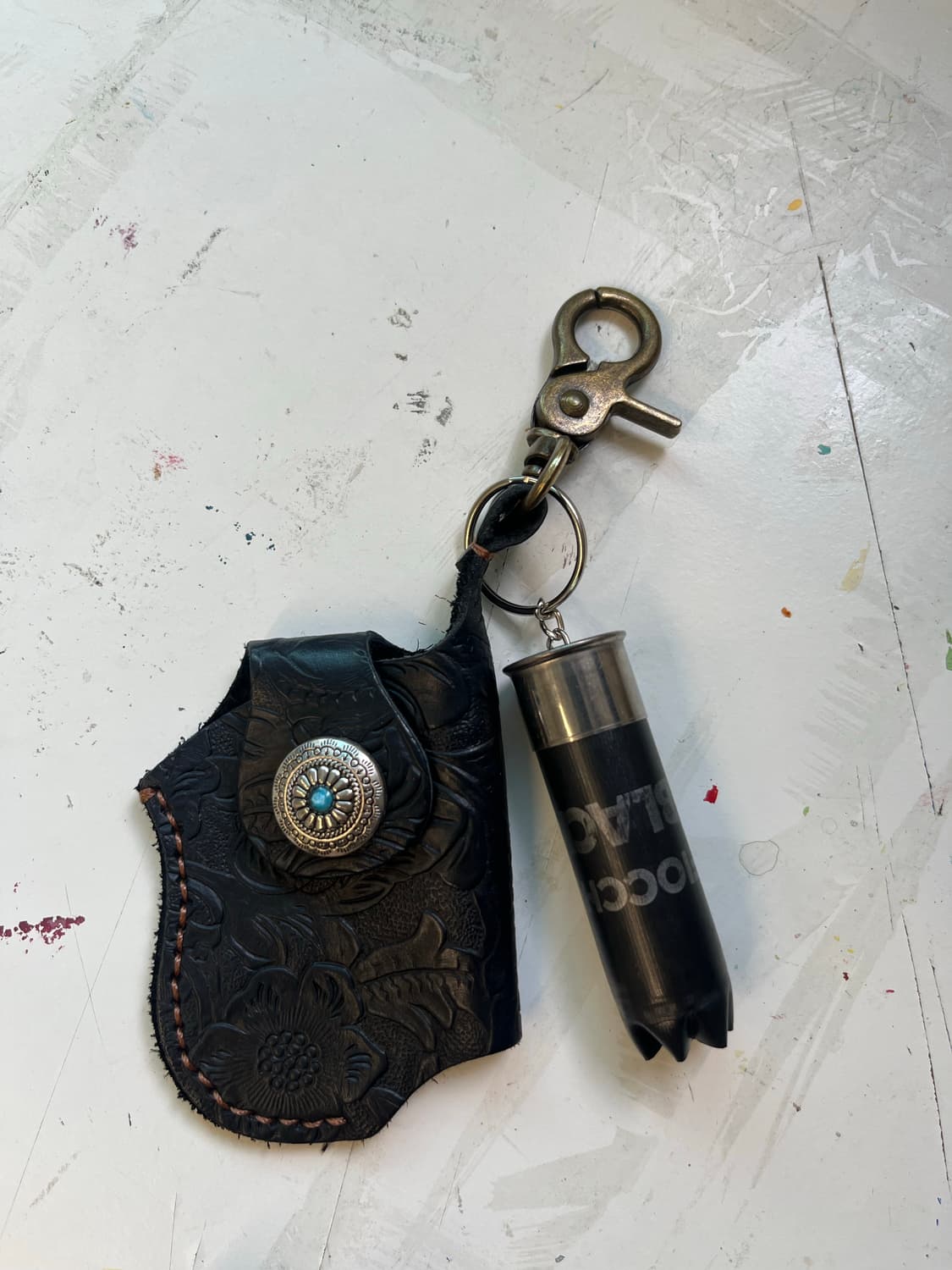 Small leather pocket&Shot gun Key-ring 상품이미지5