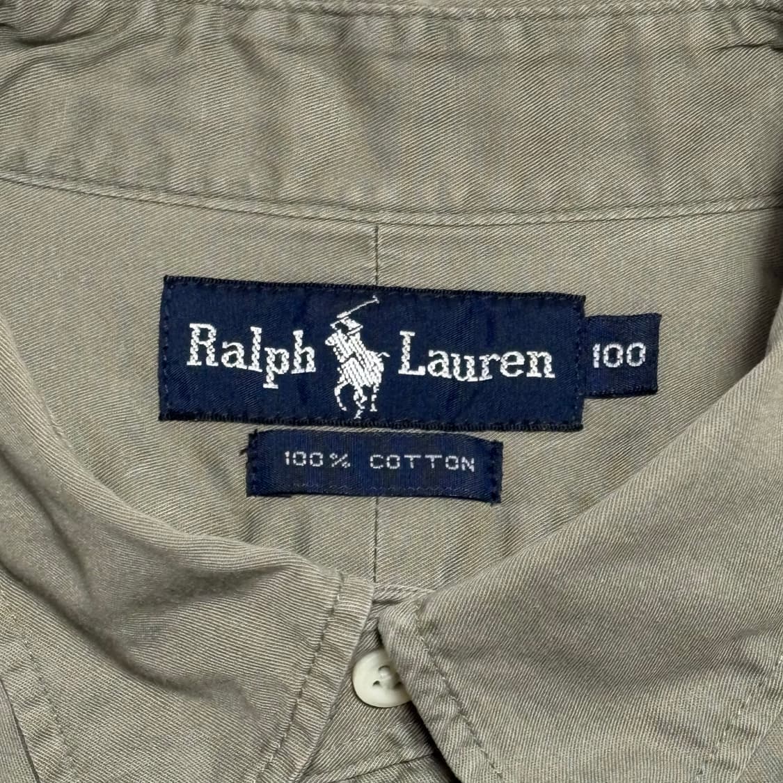 100 폴로랄프로렌 베이지 코튼 셔츠 상품이미지4