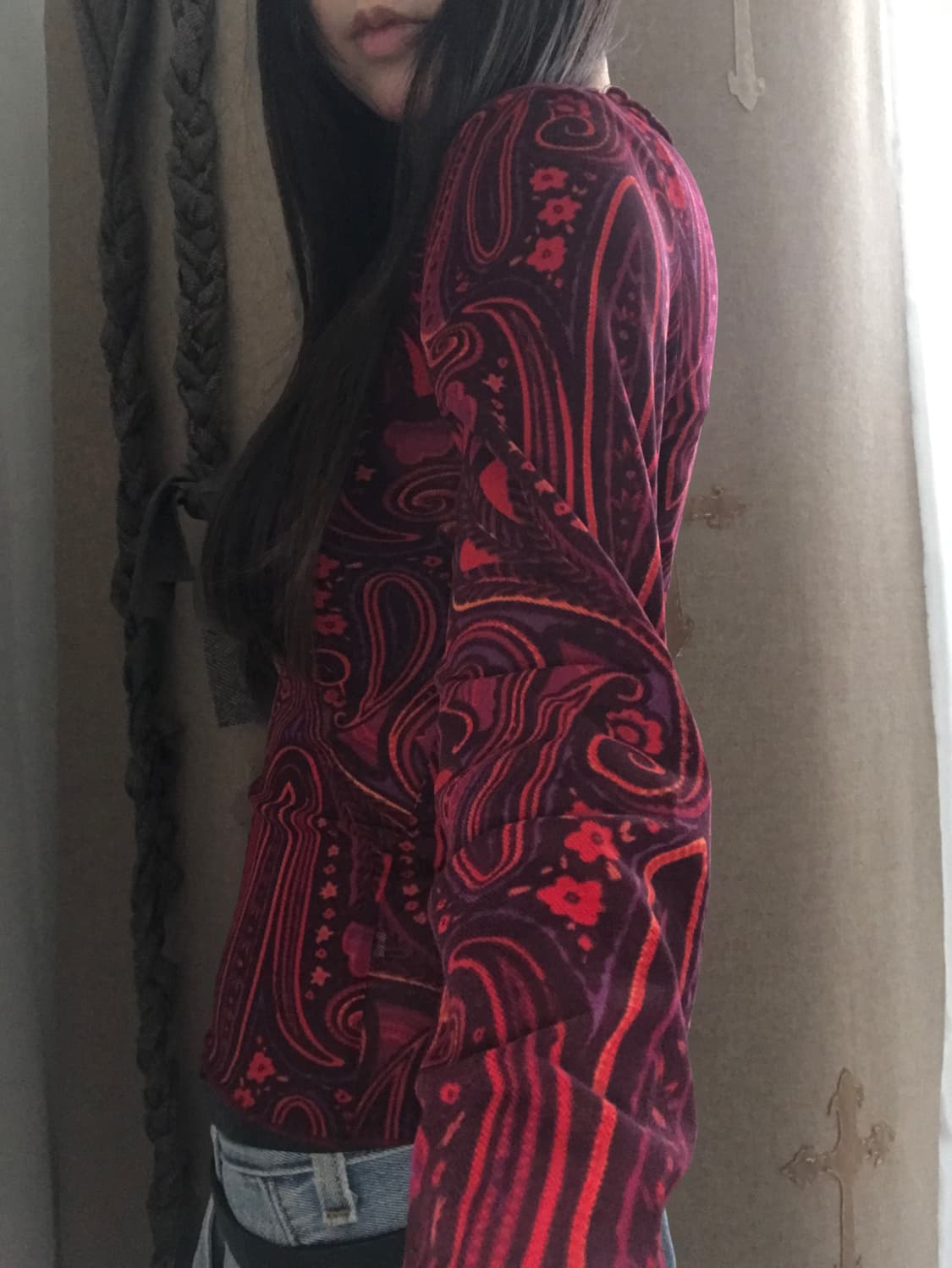 vintage pattern mash top 상품이미지2