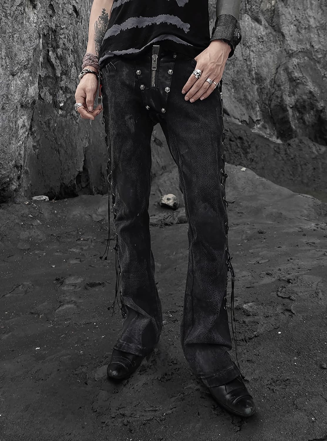 The space between US flared lace jeans 상품이미지2