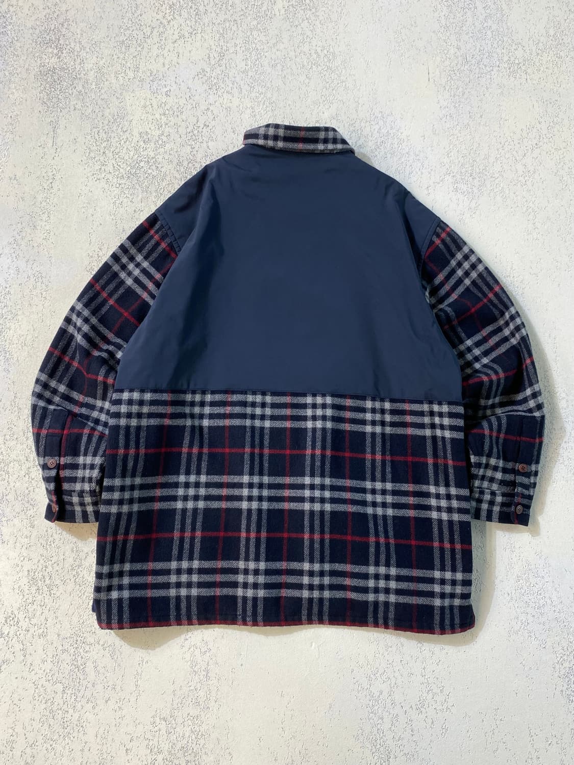 [105] 90s Faconnable 파소나블 아카이브 체크 집업 자켓 상품이미지7