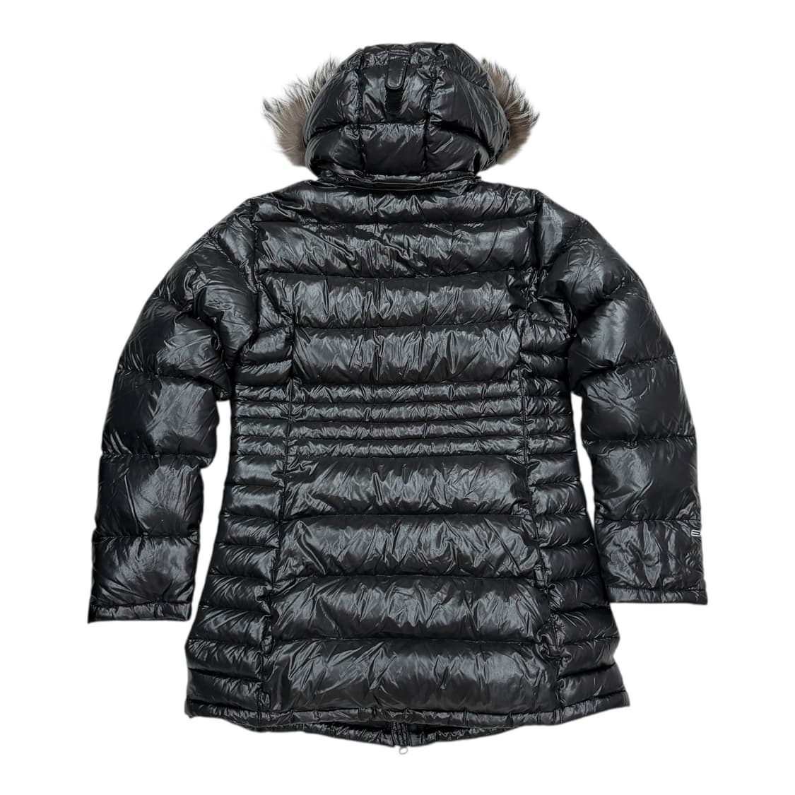 몽벨 여성 900 필파워 하프 구스다운 유광 나일론 패딩 블랙 L 100 상품이미지4