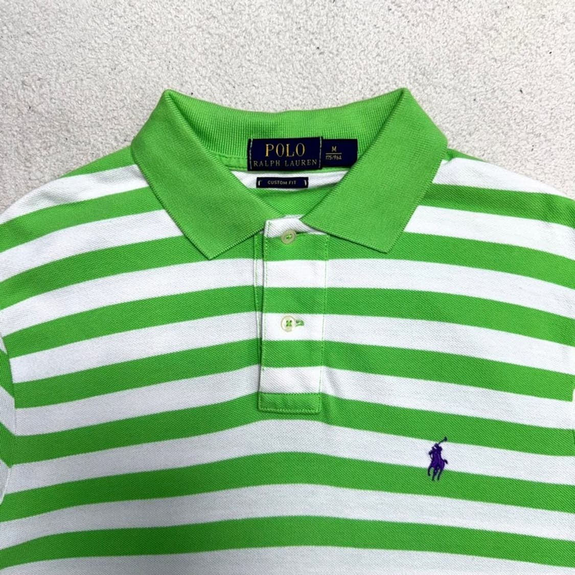 RALPH LAUREN PK 스트라이프 반팔 그린 M 상품이미지3