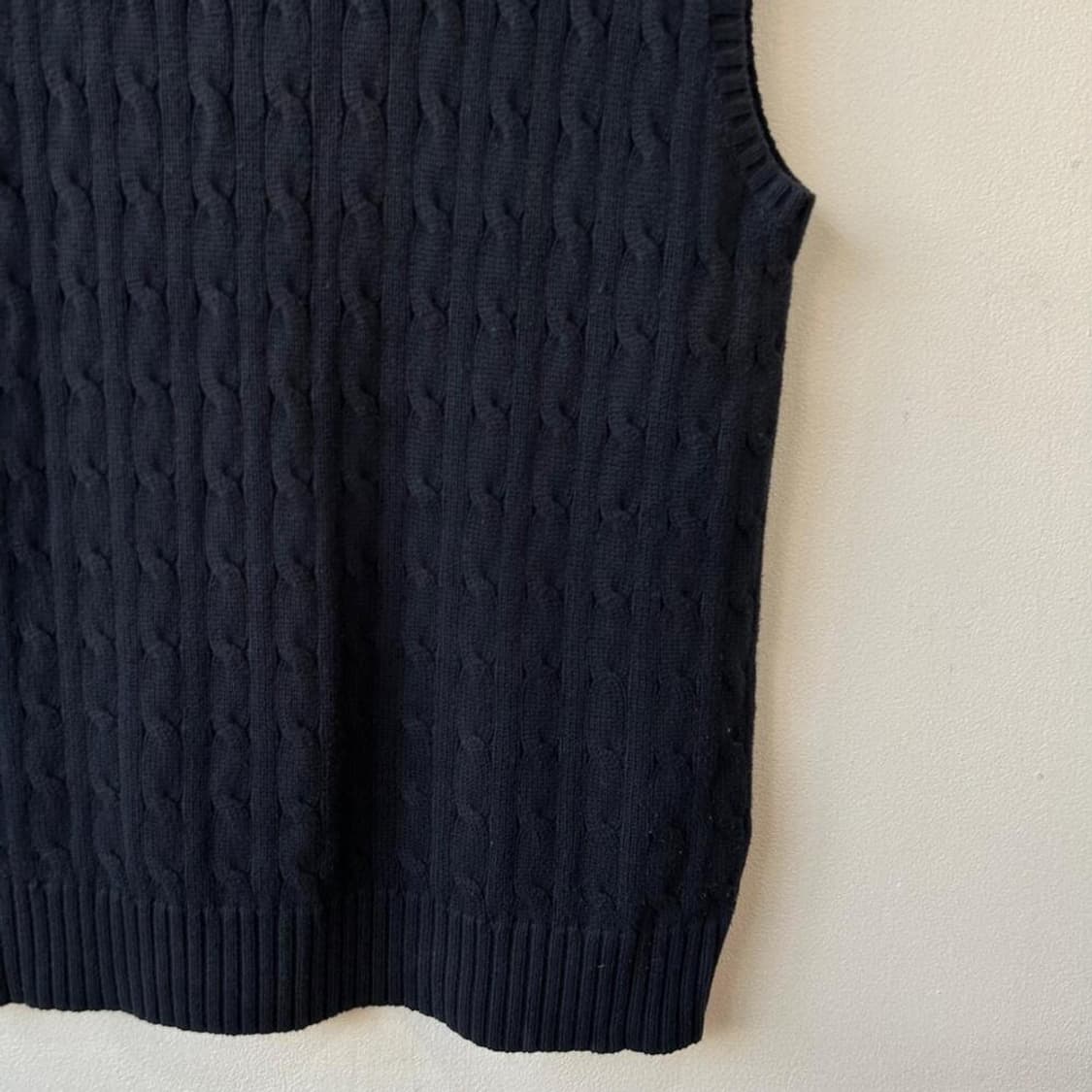 10278 - 폴로 랄프로렌 네이비 케이블 브이넥 베스 상품이미지3