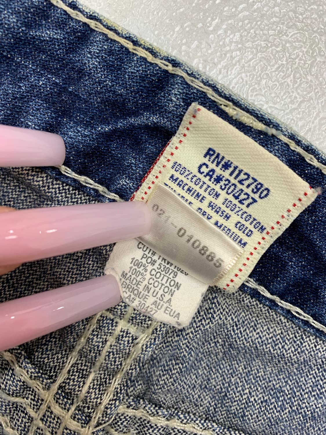 트루릴리전 스티치 디테일 부츠컷 데님 팬츠 #654 상품이미지6