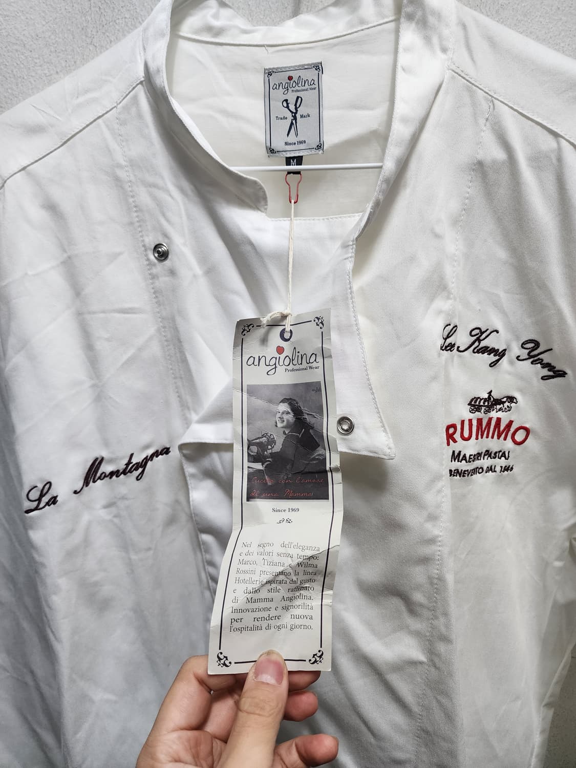 (새상품) angiolina 요리사용 자켓 상품이미지6