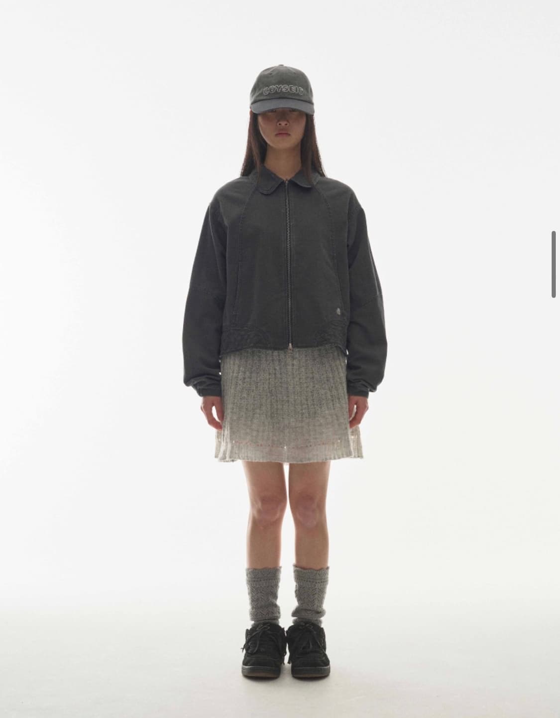 Coyseio 스티치 자켓 그레이 1 상품이미지3