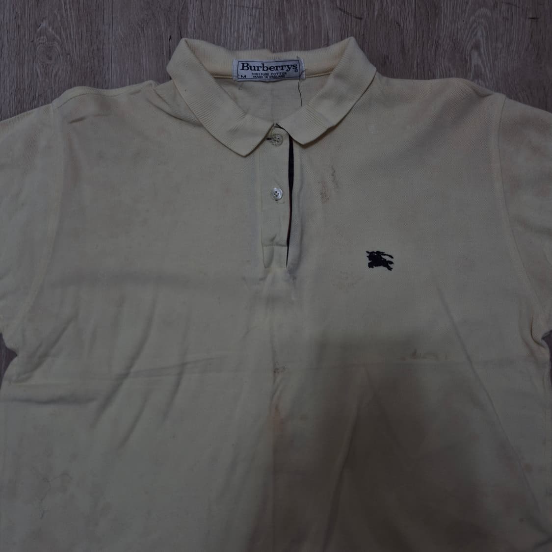 버버리 올드스쿨 피케 반팔 카라티 M(95) 상품이미지2